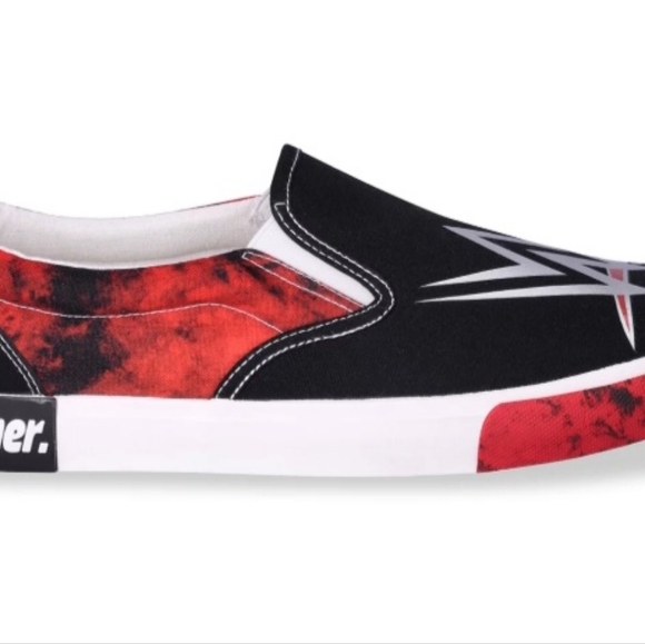 X-MAS SALE SEND OFFER! WWE Men's Slip-on Sneakers 👟 GROUND UP M LIC CANVAS WWE - Picture 7 of 9